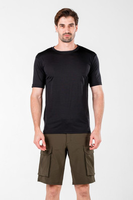 Notus Men's 100% Merino 135gsm T-Shirt - Black