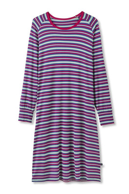 Womens Bamboo Nightdress - Forest Berry Stripe
