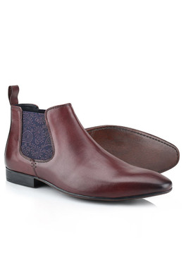 Carnaby Mens Premium Leather Chelsea Boots - Oxblood