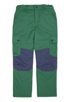 Kids 100% Recycled Polyester Wilderness Trouser - Holly Green/Navy