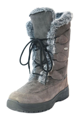 Oribi2 Women's Winter Boots with Ice Grips - Grey