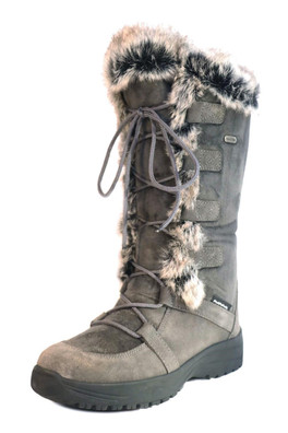 Lucia2 Women's Winter Boots with Ice Grips - Grey
