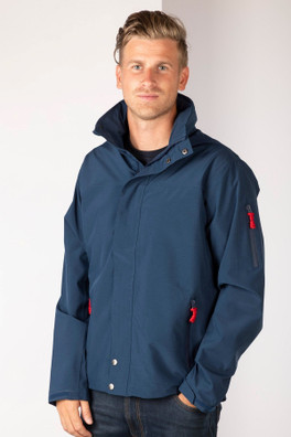 Wolds Men's Waterproof Hiking Jacket - Dark Navy