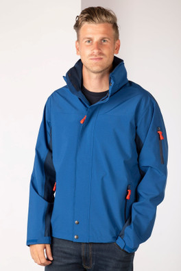 Wolds Men's Waterproof Hiking Jacket - Blue/Navy