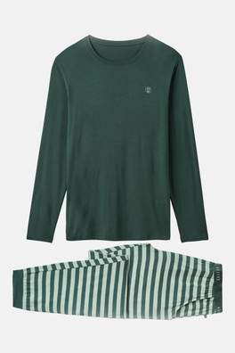 Mens Bamboo Pyjama Set - Pine Forest