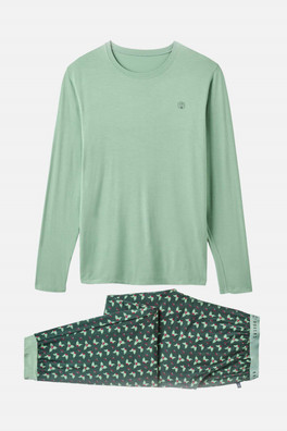 Mens Bamboo Pyjama Set - Jolly Holly