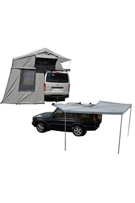 Extended Ventura Deluxe 1.4 Roof Tent+Annex+Awning - Grey