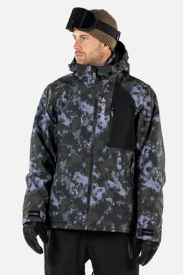 Orion 2.0 Mens Ski Jacket - Dark Khaki Camo