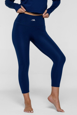 Womens Thermal Base Layer Leggings - Navy