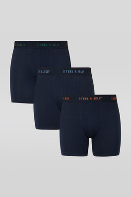 Mens 3 Pack Boxers - Navy