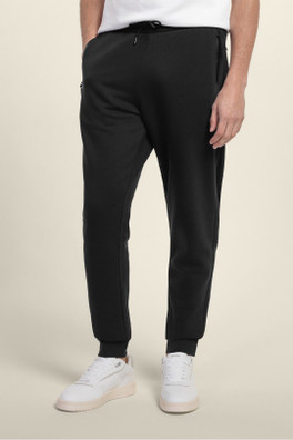 Zipped Pocket Panel Slim Fit Jogger - Black
