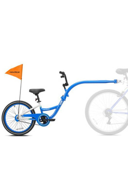 Kazam Link Tagalong Trailer Kids Bike Seat - Blue