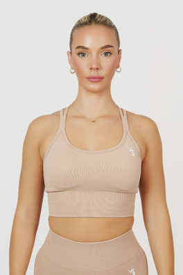 Form Women's Seamless Strappy Sports Bra - Dusty Pink