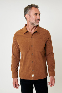 Mens Corduroy Shirt - Tan