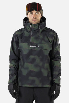 Whiteroom Mens Overhead Ski Jacket - Dark Khaki Camo
