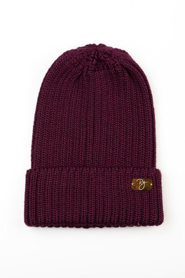 Bella Womens Beanie Hat - Berry