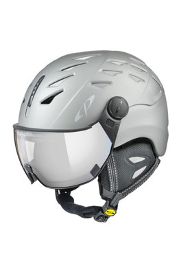 Cuma Helmet with Photochromic Mirror Visor - Powder Grey ST/Vario Silver
