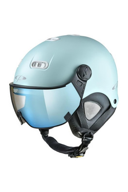 Carachillo XS Kids Helmet with Mirror Visor - Glacier ST/Blue Mirror