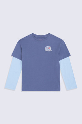 Ria Kids Double Sleeve T-Shirt - Purple