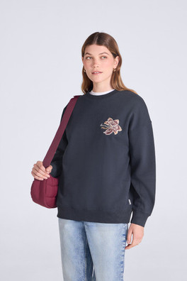 Dakota Womens Graphic Sweatshirt - Dark Blue