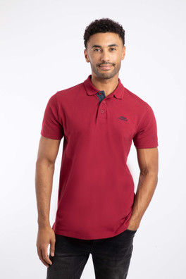 Miles Mens Pique Polo Shirt - Rhubarb