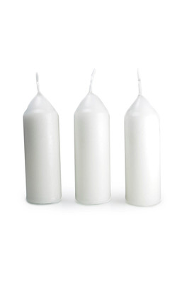 9 Hour Candles, 3 Pack - White