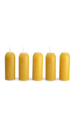 12 Hour Natural Beeswax Candles, 3 Pack - #e3bb75