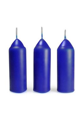 9 Hour Citronella Candles, 3 Pack - Blue