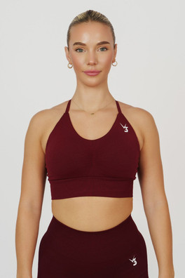 Tempo Women's Seamless Multi-Way Sports Bra - Pomegranate Red