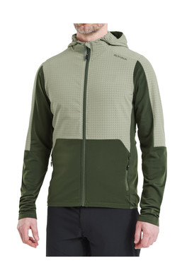Esker Cave Trail Men's Hoodie - Stone/Olive