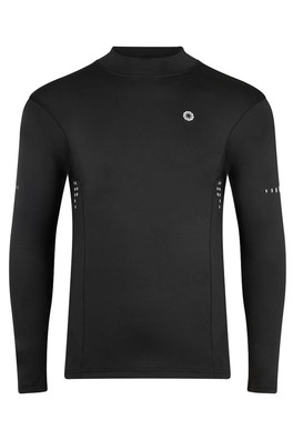 Mens Essential Long Sleeve Sports Base Layer - Black