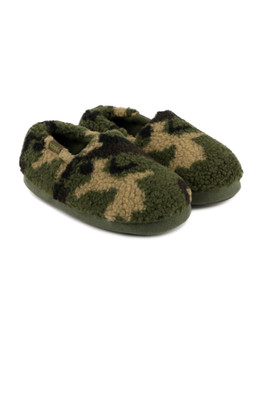Kids Short Full Back Slippers - Green