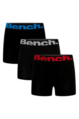 Macron 3 Pack Mens Cotton Breathable Boxers - Black