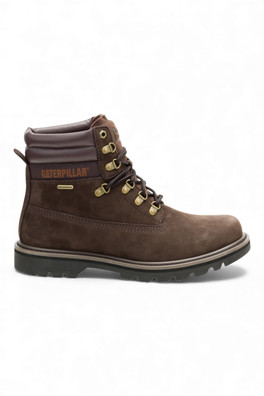 Mens Waterproof Colorado Hiker Leather Ankle Boots - Dark Brown