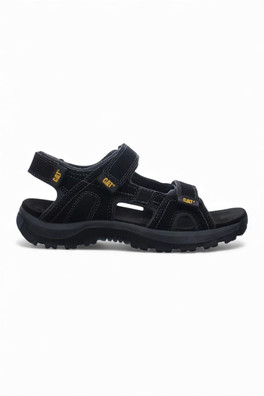 Mens Leather Giles Trekking Sandals - Black