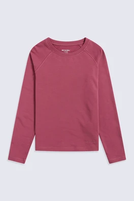 Blaze Kids TechTherm Long Sleeve Top - Burgundy