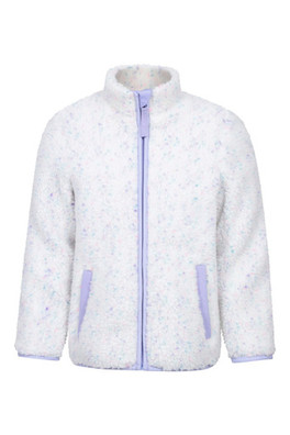 Confetti Full Zip Borg Fleece Kids - Lilac