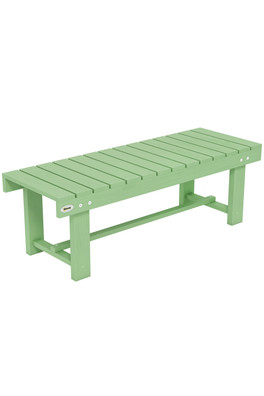 Outdoor Garden Bench Patio Loveseat 2 Person - Light Green