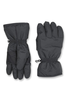 Mens Ski Gloves - Light Grey