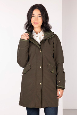 Danby Womens 3/4 Length Coat - Olive