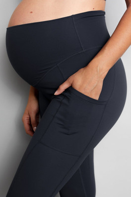 Luxe Women’s Maternity/Postnatal Leggings - Soft Black