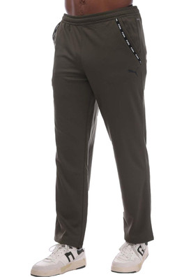 Mens Tapered Leg Jogging Bottoms - Olive
