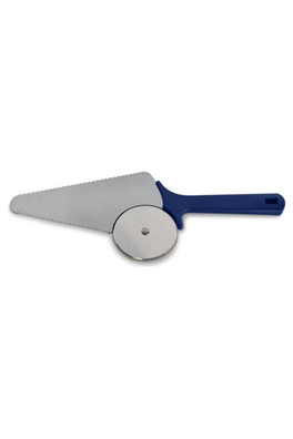 Pizza Slicer 2 In 1 - Silver/White