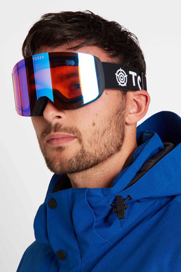 Arosa Unisex Goggles - Matt Black/Orange Revo Blue