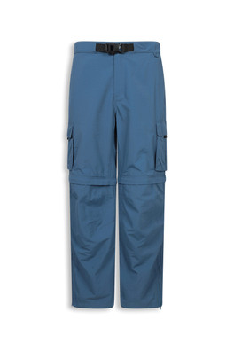 Mens Camp Zip-Off Pants - Blue