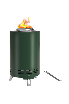 Stainless Steel Smokeless Wood Burning Fire Pit - Green