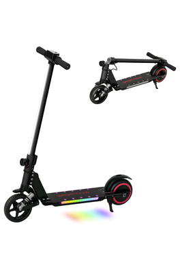 Electric Ride-On Scooter Folding - Black