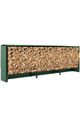 Metal Log Holder 300x36x99cm - Green
