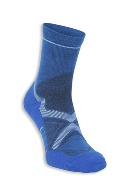 Trail Merino Quarter Length Socks - Blue