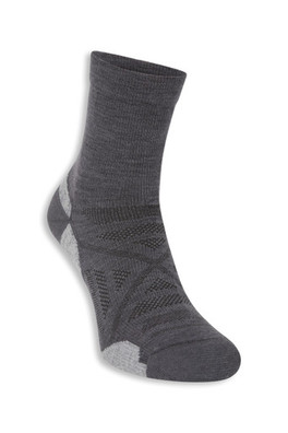 Merino Quarter Length Sock - Charcoal